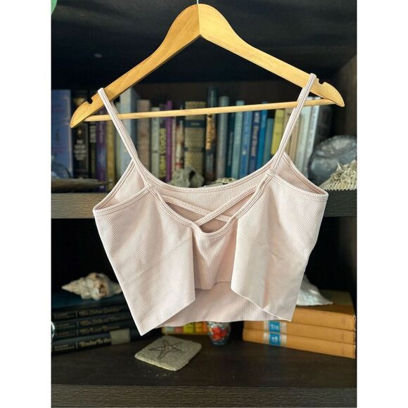 Athleta Aurora Blush Pink Seamless Cami Size Small - Picture 6 of 8